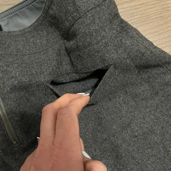 MADEWELL Fireside zip front skirt, NWT, size 4. Gray - Picture 9 of 9